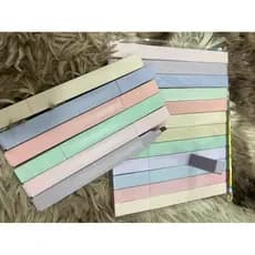 Kit 6/12 Cores MARCA TEXTO PASTEL Protetor Olhos Caneta Ilumina Quadrada