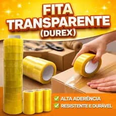 Kit 10 Fitas Adesivas Amarela Embalagem Caixas Super Resistente