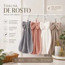 Toalha de Mão de rosto Veludo com Laço Estiloso Super Absorventes e de Secagem Rápida Panos de Cozinha