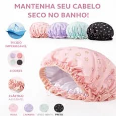Toucas Cabelo Banho Camada Dupla Reutilizável Impermeável Dupla Face Anti Frizz