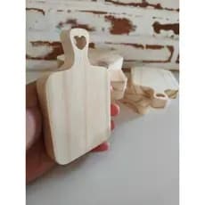 Kit mini 10 Tabua de Madeira Pinus 14cm Lembrancinha de Casamento Chá Panela Cozinha Decoração Mesa Posta