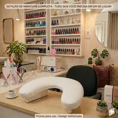 Apoio de Mao Luxo Profissional Manicure Nail Designer Comfort