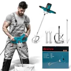 Betoneira Elétrica 1600W 220V Portátil Misturador de Cimento e Concreto
