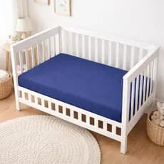 Lençol Para Berço Americano 1 Peça com Elástico 100% Poliéster - Quarto do Bebê