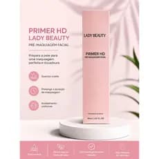 Primer HD Lady Beauty Pré Maquiagem Facial Original Blur Matte Longa Duração Pele Lisa Oil Free 30ml