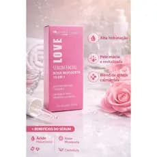 Sérum Facial Rosa Mosqueta 10 em 1 Max Love 30ml | Hidratante, Clareador, Antiidade, Uniformiza Pele e Reduz Manchas