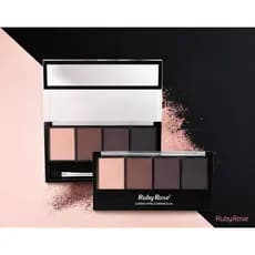 Kit Sobrancelha Ruby Rose 4 Tons | Define, Corrige e Modela | Longa Duração | Alta Pigmentação