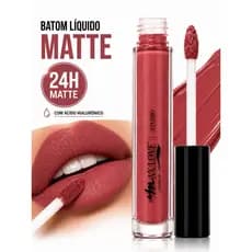 Batom Líquido Matte Max Love Original 24H Ácido Hialurônico Alta Fixação Não Transfere Longa Duração