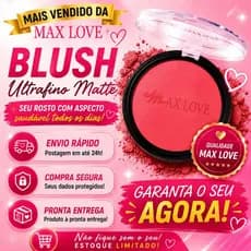 Blush Facial Max Love Studio Ultrafino  Alta Pigmentação Longa Duração À Prova D’Água original acabamento matte