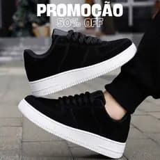 Tênis Streetwear Masculino e Feminino Camurça – Confortável para Academia e Corrida Envio Imediato