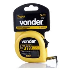 Trena De Aço 5m X 19mm Econômica Medição Vonder