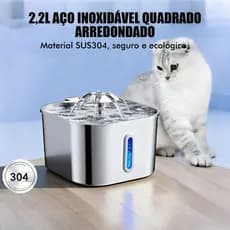 Mstail 2.2L Fonte de água para cães e gatos com filtro funcionamento silencioso e grande capacidade