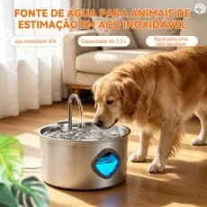 Mstail Bebedouro De Aço Inoxidável Para Cães Gatos Automático Animais Domésticos Gatos Fonte 5V USB Alimentado BIVOLT