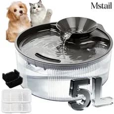 Mstail 5L Bebedouro automático silencioso para animais de estimação Fonte de água para cães e gatos