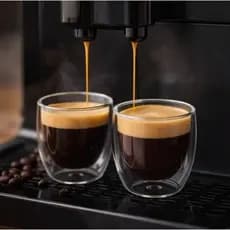 Jogo 2 Copos Vidro Parede Dupla 80ml Borossilicato Térmico Café Chá Sobremesas ☕✨