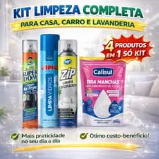 Kit Limpa Air Fryer Limpa Vidros Limpa Estofados Percarbonato Tira Manchas Sofa Banco Carro