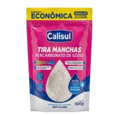 Percarbonato Sódio 500g Tira Manchas Alvejante Sem Cloro Roupas Brancas Coloridas