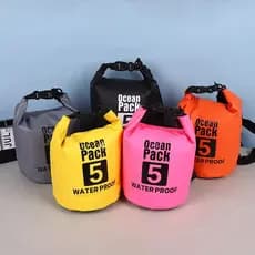 Bolsa Saco Estanque Impermeável 2/5/10L Grande Capacidade Ideal para Camping Pesca Caiaque Natação