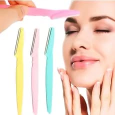 Kit 12 Peças Navalha Para Aparar Sobrancelha Removedor De Pelos Facial Rosto Corpo