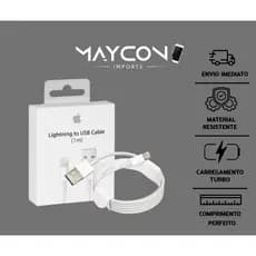 Cabo Carregador USB para Lightning  iPhone - Flexível e Durável, 1 Metro