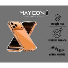 Capa Transparente iPhone 17 Pro Max Antichoque Proteção Premium Anti Impacto Slim