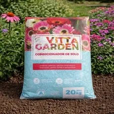 20kg Condicionador de Solo para Plantas e Jardim- Fertilizante Orgânico para Hortas e Plantas, Terra Vegetal Fértil