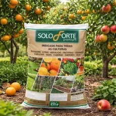 20kg Adubo Fertilizante Solo Forte para Frutíferas, Horta e Jardim, Terra Orgânica Vegetal Fértil