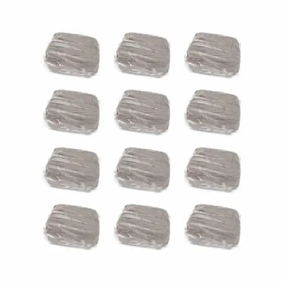 kit com 12 Barras de Argila Escolar Cinza, 12 Kg total, Argila de Modelar para Artesanatos e Escola.