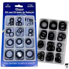 Kit Jogo De Anéis De Borracha O'ring Para Vedação Com 50 Peças - BestFer