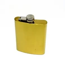 Cantil Porta Bebida De Bolso 240ml Dourado Gold Bolso Whisky