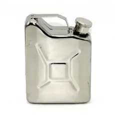 Mini Cantil de Bolso Garrafa Porta Bebida Galão em Aço Inox
