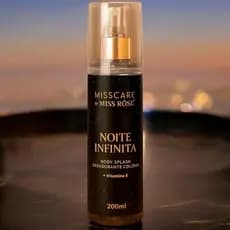 Body Splash Árebe Noite Infinita Miss Care 200ml Fragrância Sofisticada Vitamina E