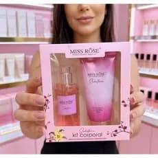 Kit Mini Body Splash + Hidratante Corporal Miss Rose Insp. VS Collection