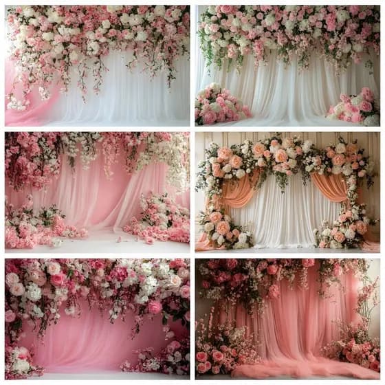 Fundo Fotográfico em Tecido Sublimado 2,2m X 1,50m Casamento
