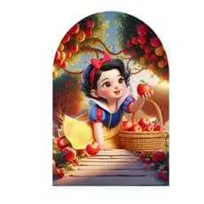 PAINEL ROMANO TECIDO SUBLIMADO BRANCA DE NEVE 1,50X2,00