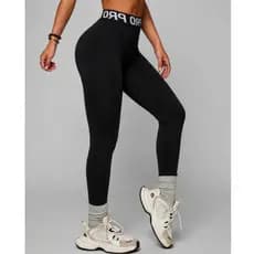 Calça Legging Feminina Academia Esportiva Cintura Alta Elástico Exposto Zero Transparência