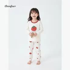 Crianças roupas de outono ternos de manga comprida bebê menina quente casa roupas inverno Bottoming pequeno médio tamanh