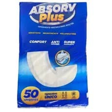 Absorvente Geriátrico Absorv Plus c/50 unidades Pós Parto