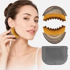 Escova de Drenagem Linfática Facial Massageador Esfoliante com Estojo  Reduz Inchaço Lifting  Modelador de Rosto