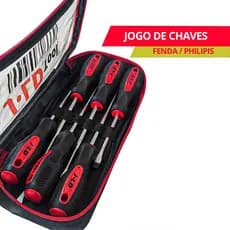 Kit Jogo De Chave De 3 Fenda / 3 Phillips 6 Peças