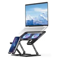 Suporte E Mesas de Metal Ajustável Para C/cooler Notebook E Celular 2 em 1