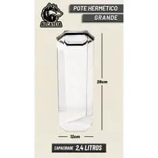 Kit 2 Potes Grandes Hermeticos Modelo Sextavado- Envio Imediato