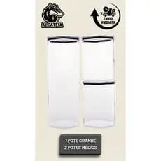 Kit 3 Potes Hermeticos Sextado Envio Imediato