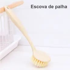Escova para Limpeza com e Cerdas de Fibra de Trigo Multiuso na Cozinha