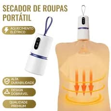 Mini Secador de Roupas Portátil Dobrável, com Capa, Seca Roupas em Casa ou Viagem, 110/220V