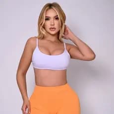 Top Suplex Forro Duplo Feminino Sem Bojo com Abertura para Bojo – Confortável e Modelador Top avulso Top para treino
