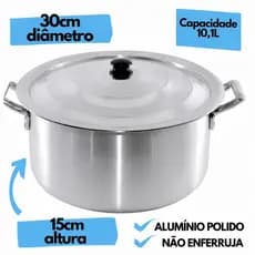 Caçarola Panela Media Nº30 Industrial Caldos Sopa Feijoada