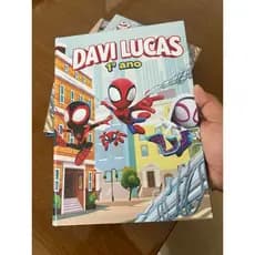 Caderno Personalizado Brochura 96 fls Qualquer tema da sua escolha + Kit de etiqueta personalizada adesiva