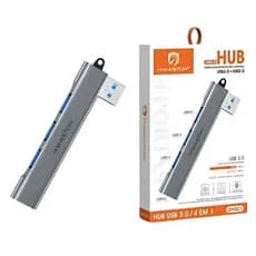Hub USB 3.0 Alta Velocidade com 4 Portas USB para Notebook e PC - Aumente as Portas do USB