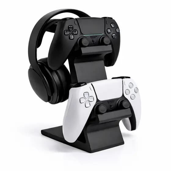 Suporte para Controle PS5 e Headset | Moderno, Resistente e Organizador Gamer